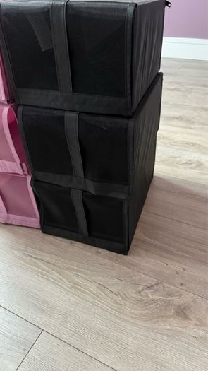 12 foldable shoe storage boxes