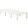 Sun Lounger Plastic White Image 3