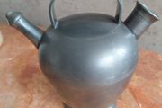 Antique French pewter water pitcher