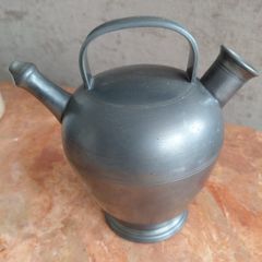 Antique French pewter water pitcher