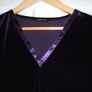 Purple velvet blouse BNWT size 12 Image 4