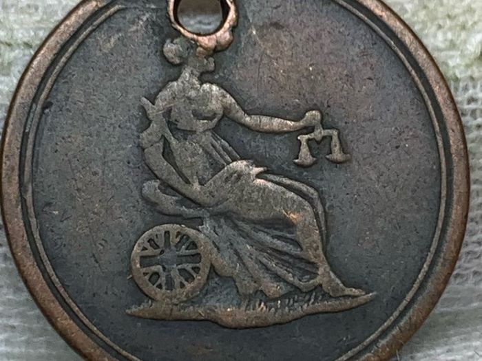 Great Britain c.1820 Columbia Farthing Token EF