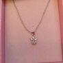 silver type  Angel necklace Image 3
