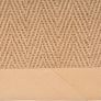 Natural Sustainable Beige Cotton Border Herringbone Jute Area Rug Soft Durable Flatweave Mat Sisal Living Room Entrance Kitchen Hallway Carpet Rugs 160cm x 230cm Image 6