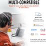 Poly (Polycom) Blackwire 5220 Wired Headset - Flexible Noise-Canceling Boom Mic - Ergonomic Design - Connect to PC/Mac, Mobile via USB-A, or 3.5 mm - Works w/Teams, Zoom/ Used Image 6