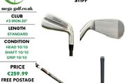 New Titleist U.505 2025 Utility #3 Iron 20 Degree / Hzrdus Black Gen5 6.0 60G Stiff