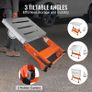Welding Table 30" x 20", 400lbs Load Capacity Steel Welding Workbench Table on Wheels, Folding Work Bench with Three 1.1" Slot, 3 Tilt Angles, Adjustable Height, Retractable Guide Rails Image 5
