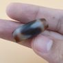 Vintage Himalayan Tibetan 2 Eyes & ZigZag Pattern Agate Bead Lot Of 4 Image 5