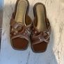 River Island Beige cross strap sandals Image 3