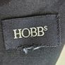Hobbs 1960s style black shift dress cream scalloped collar silk cotton 14 L Image 6
