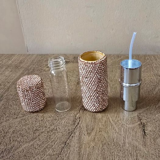 Large Sparkly perfume travel spray bottle