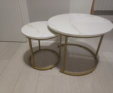 Round coffee tables, set of 2