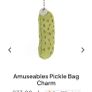 New JELLYCAT Amuseables Pickle Bag Charm Image 3