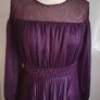 Lorensa Evening Dress Full Length Ball Gown Long Sleeves Lined Purple Size UK8-10 CAN POST Image 2