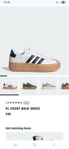 Adidas Vl court trainers  new condition worn few hours