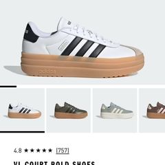 Adidas Vl court trainers  new condition worn few hours