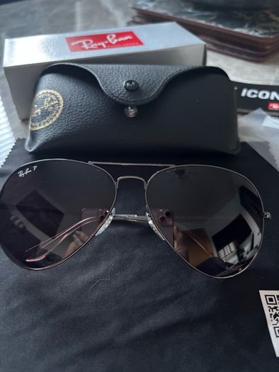 Ray Ban RB3689 Sunglasses Gunmetal Polarised 62mm