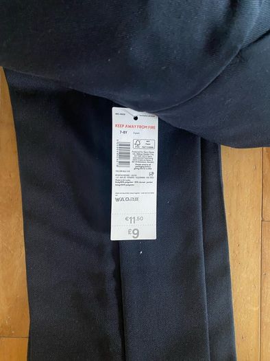 Navy school pants size 7-8 2 pack unopened