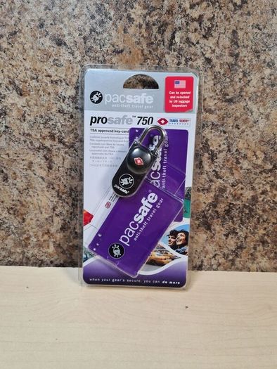 PACSAFE PROSAFE 750 luggage lock anti theft travel gear lock and keycard BRAND NEW
