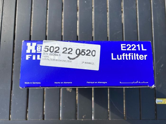 Hengst W124 / C124 air filter. Brand new.