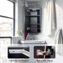 Corner Medicine Cabinet with Light,3 Colors,Dimmable,Demister,USB Shaver Socket,Brush Aluminum Framed,13.8x27.5inch Image 3