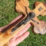 Vintage Crucifix Olive Wood Cross Wall Hanging Image 4
