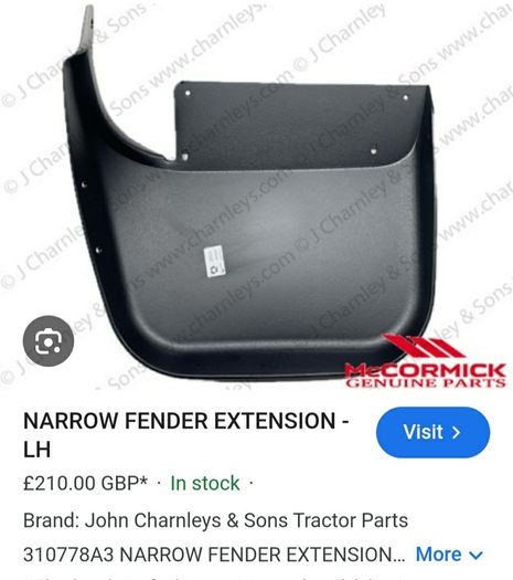 McCormick mudguard / fender extension