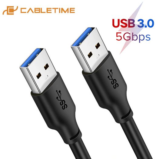 Cabletime 3M Super Speed USB 3.0 Type-A (Male/Male) QC 3.0 Fast Charger & Data Sync 5Gbps Extension Cable (Brand New/Warranty)