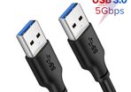 2 X Cabletime 1M Super Speed USB 3.0 Type-A (Male/Male) QC 3.0 Fast Charger & Data Sync 5Gbps Extension Cable (Brand New/Warranty)