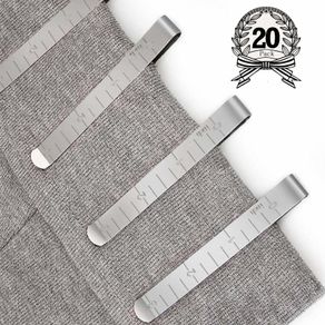 20 Pack Sewing Clips Sets Stainless Steel Hemming Clips 3 inches Measurement Ruler Quilting Supplies for Wonder Clips, Pinning and Marking Accessories