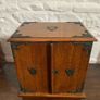 Edwardian Oak Smokers Cabinet. Image 8