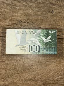 100 Finnish Markkaa 1986 Jean Sibelius Excellent Condition Banknote