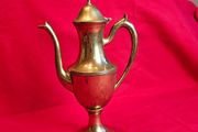 Elegant Brass Coffee , Tea Pot on Pedestal Base