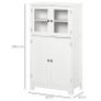 Bathroom Floor Cabinet Storage Unit Kitchen Cupboard W/ Doors & Adjustable Shelf (FREE POSTAGE) Image 3