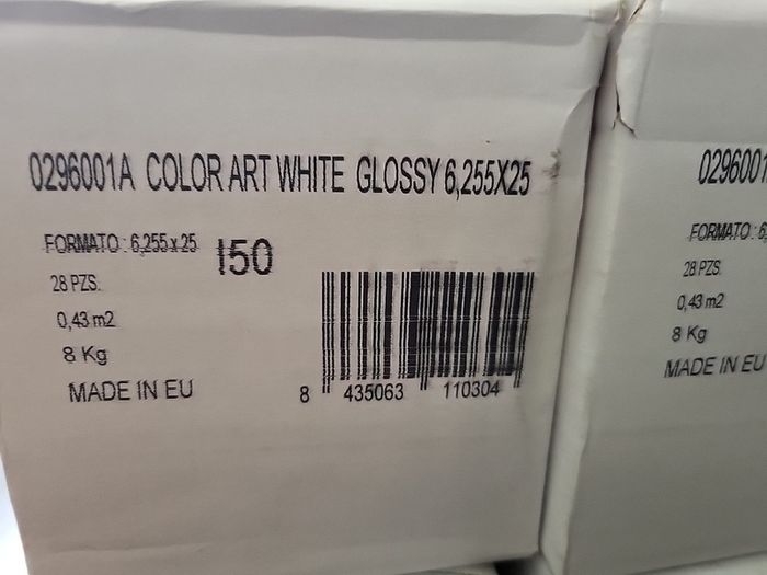 gazzini ceramic white glossy kitchen tiles 17 packs
