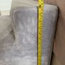 Grey, four-step plush pet staircase and small dog bed Image 6