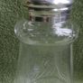 Vintage Shaker Silver Plated Cut Crystal Thumbprint Etched Very Pretty Image 2