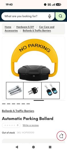 Automatic Parking Bollard with remote control X 2