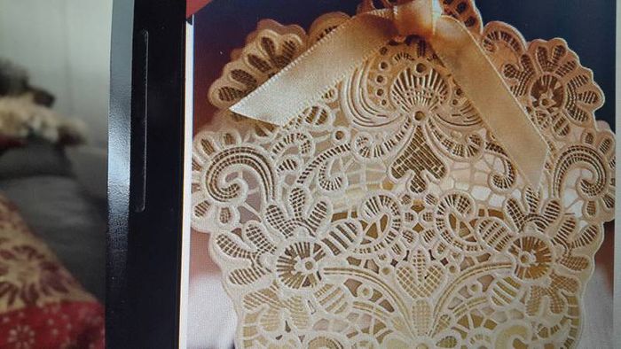 Gold lace effect favor Boxes