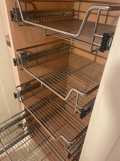 Pull Out Wire Storage shelves for kitchen storage