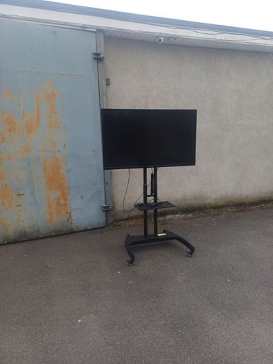 Large Philips TV on Mobile Stand  Ideal for Office Presentation