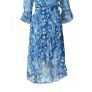 Adrianna Papell Blue Floral Chiffon Image 9