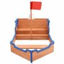Sandbox Pirate Ship Firwood 190x94.5x136 cm Image 2