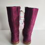 Dr Martens 3B28 burgundy midcalf wedge leather suede boots UK4 EU37 US6 Image 6