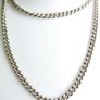Vintage Unusual 925 Sterling Silver Chain Necklace length 20,5" - 25,18g Image 8