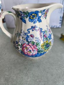Vintage Large Creamer or a Jug Strathmore Franciscan Ironstone England Fine China. Replacement creamer Collectible China.