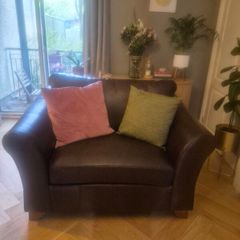 two-seater love seat Italian Premium Leather