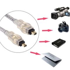 Gold Plated Firewire IEEE 1394 4Pin Male to 4Pin Male Cable 5M