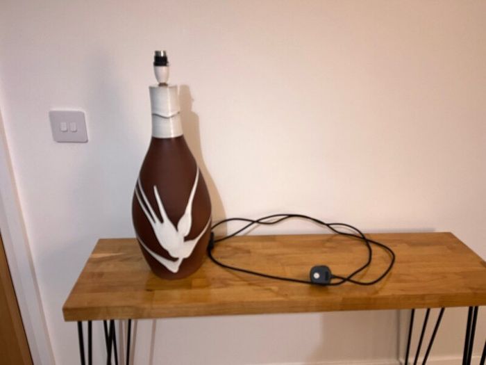 Stephen Pearce pottery table lamp