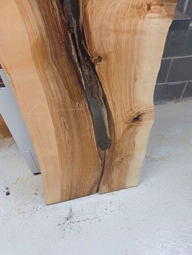Live edge Ash Slab - Kiln Dried